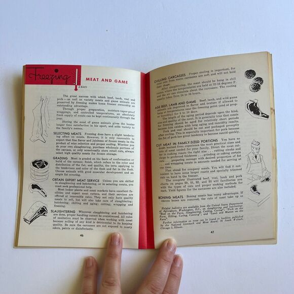 Vintage 1963 Cookbook Freezing Foods at Home Paperback - Picture 10 of 16